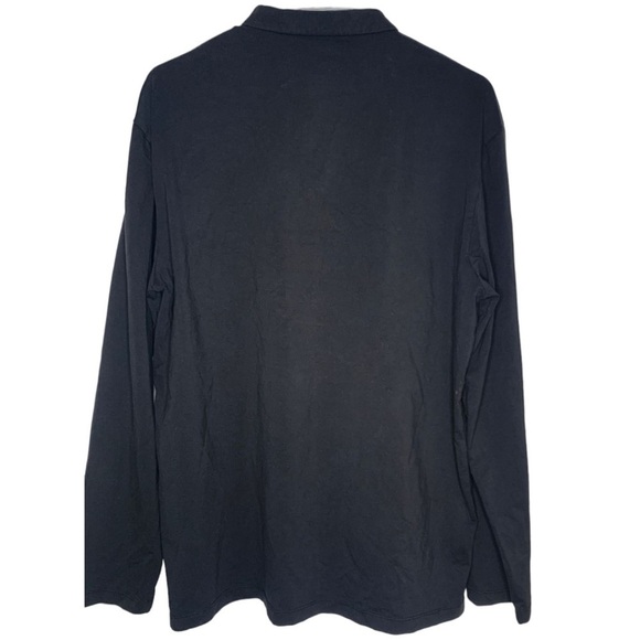 Emporio Armani Long Sleeve 1/4 Button Collared Henley Long Sleeve Shirt,Size XXL - Picture 2 of 9